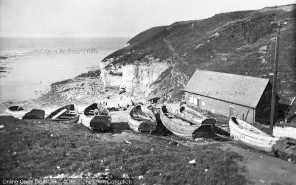 Photo of Flamborough, North Landing, The Lifeboat House c.1932