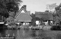 Flatford, Thatched Cottage Tea Gardens c.1950, Flatford Mill