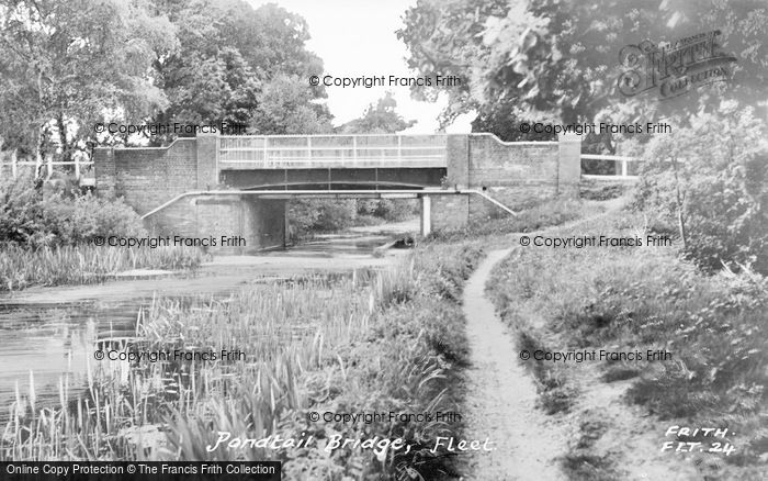Photo of Fleet, Pondtail Bridge c.1965