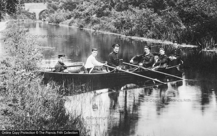 Photo of Fleet, Rowing On The Basingstoke Canal 1908