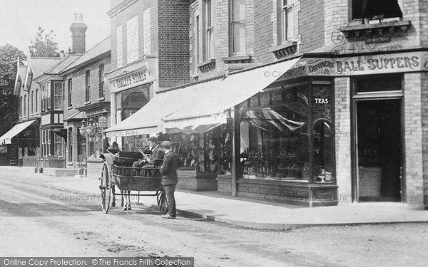 Photo of Fleet, Shops In Market Place 1905
