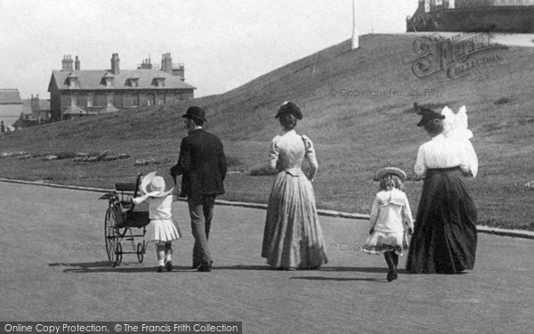 Photo of Fleetwood, A Family On The Esplanade 1892