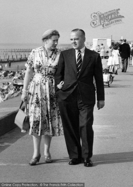 Photo of Fleetwood, Couple, Rossall Beach c.1958