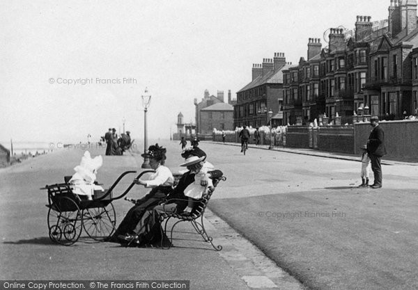 Photo of Fleetwood, Family On The Esplanade 1892