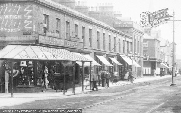 Photo of Fleetwood, J W Fish's General Store, East Street 1898