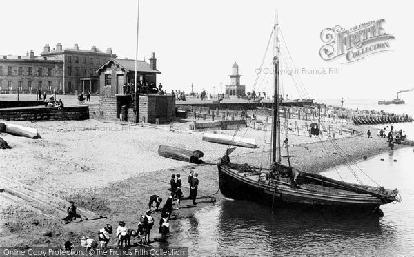 Photo of Fleetwood, The Beach And Lower Lightouse 1892