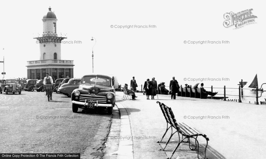 Fleetwood, the Lighthouse and Esplanade c1955