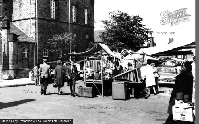 Photo of Flint, Market Stall c.1965