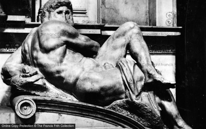 Photo of Florence, Medici Chapel, Michelangelo's Day c.1910