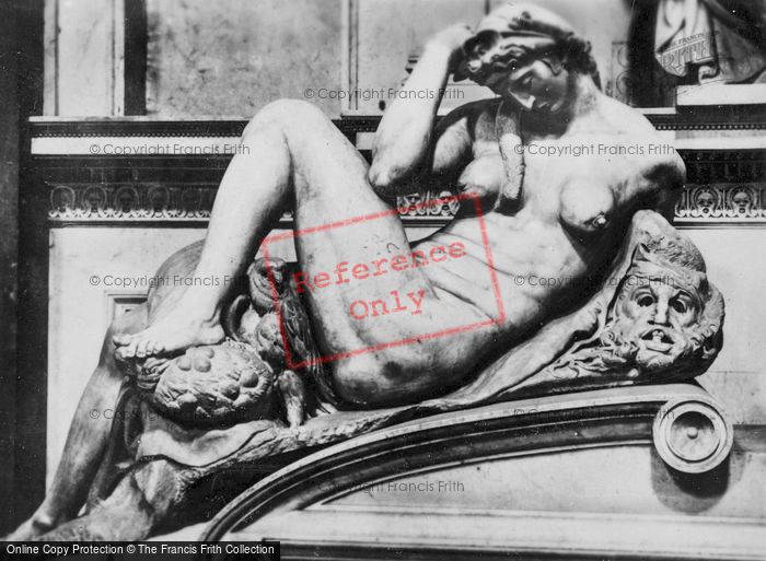 Photo of Florence, Medici Chapel, Michelangelo's Night c.1910