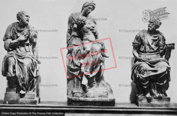 Photo of Florence, Medici Chapel, New Sacristy, Three Statues c.1910