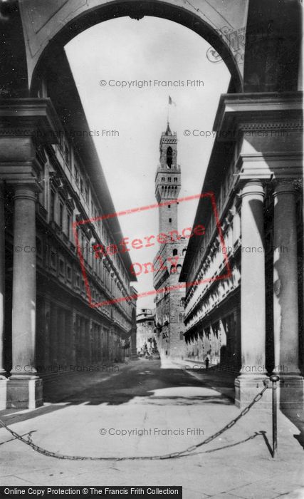 Photo of Florence, The Uffizi Gallery And Palazzo Vecchio c.1910