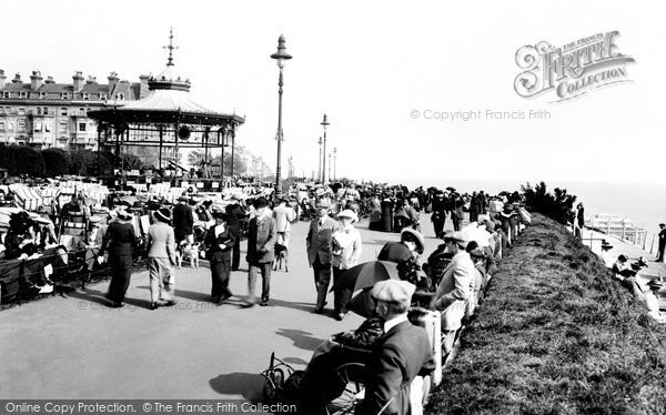 Photo of Folkestone, Bandstand And Promenade 1912