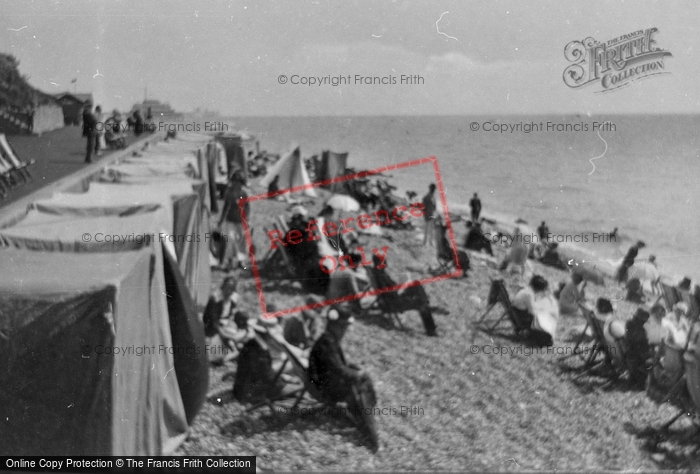 Photo of Folkestone, Bathing Beach 1918