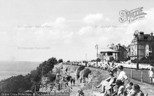 Photo of Folkestone, Cliff Walks And Bandstand c.1950