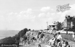 Cliff Walks And Bandstand c.1950, Folkestone