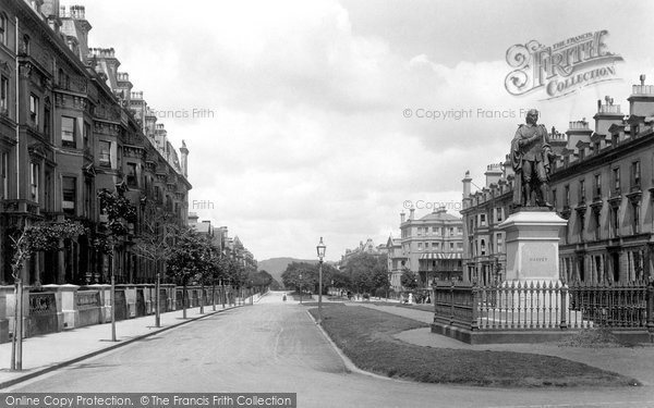 Photo of Folkestone, Clifton Gardens And The Harvey Statue 1895