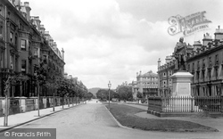 Clifton Gardens And The Harvey Statue 1895, Folkestone