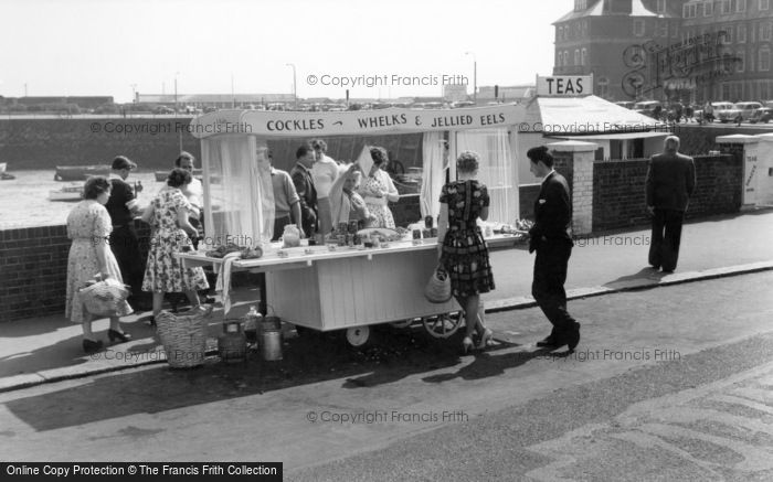 Photo of Folkestone, Cockles And Whelks Stall c.1960