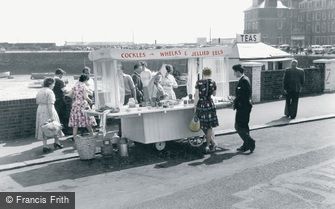 Folkestone, Cockles and Whelks Stall c1960