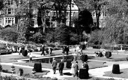 Kingsnorth Gardens, People Around Lily Pond c.1960, Folkestone