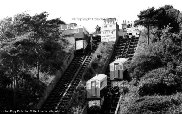 Photo of Folkestone, Leas Lifts And The Upper Station c.1965