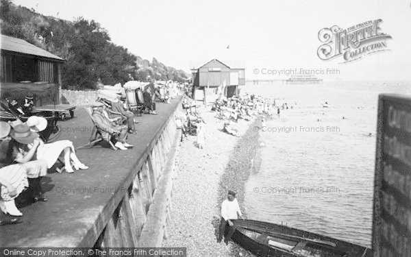 Photo of Folkestone, Marine Walk And Bathing Place 1921