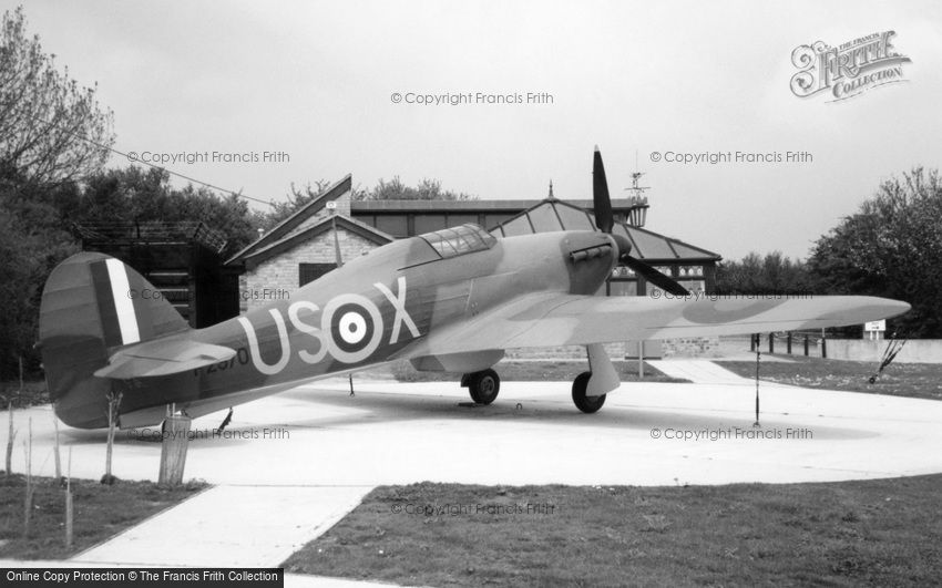 Folkestone, Plane at the Battle of Britain Memorial, Capel-le-Ferne 2004