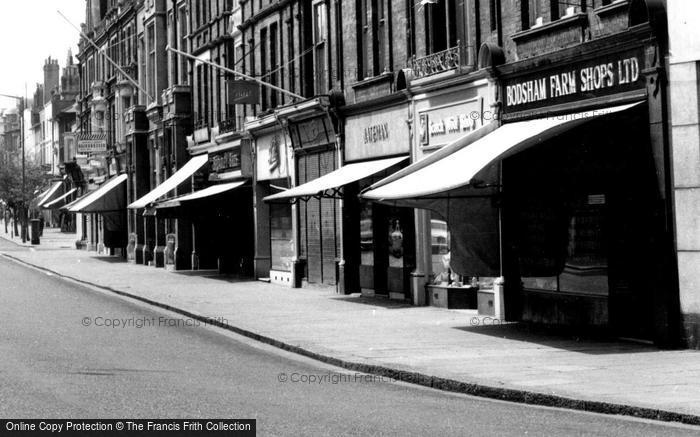 Photo of Folkestone, Sandgate Road, Shops c.1965