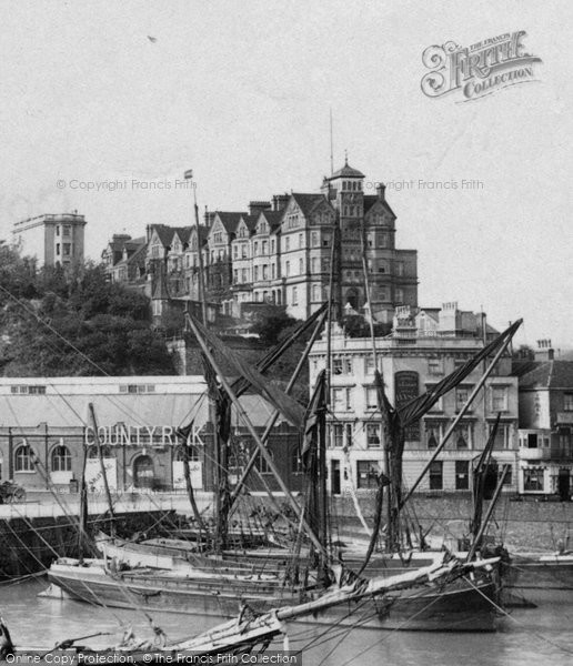 Photo of Folkestone, Shangri La Looms Over The Harbour 1912