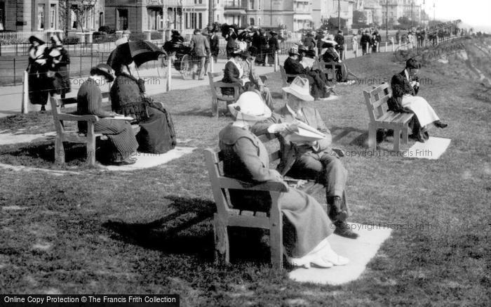 Photo of Folkestone, Sitting By The Promenade 1912
