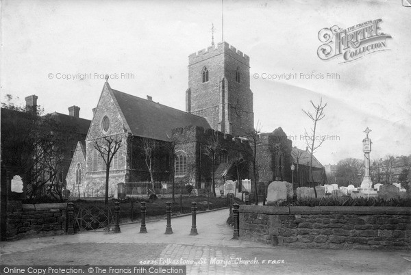 Photo of Folkestone, St Mary's Church 1898