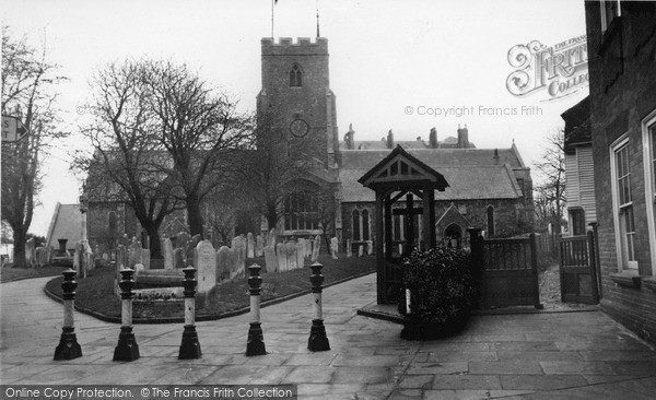 Photo of Folkestone, St Mary's Parish Church c.1955