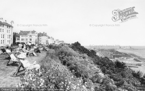 Photo of Folkestone, Sun Bathing, The Leas c.1965