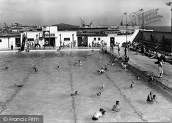 The Bathing Pool c.1950, Folkestone