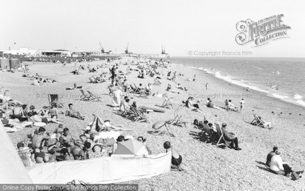 Photo of Folkestone, The Beach c.1965