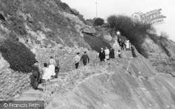 The East Cliff Steps c.1960, Folkestone
