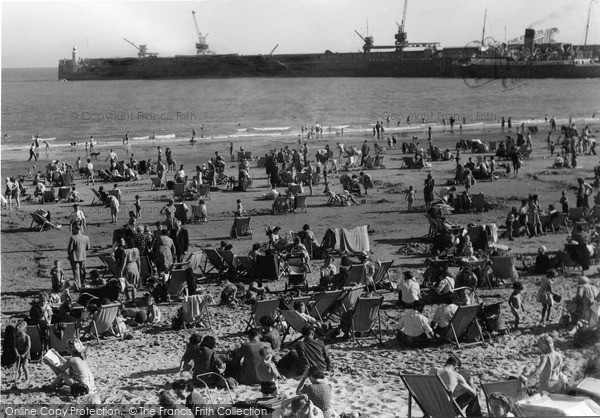Photo of Folkestone, The East Sands c.1950