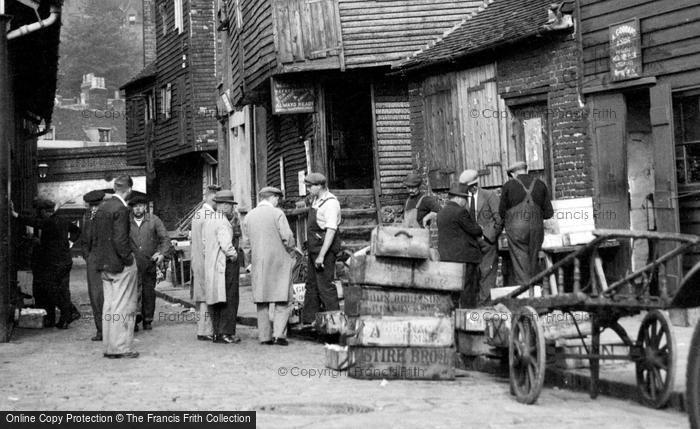 Photo of Folkestone, The Fish Market, Traders c.1955