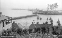 The Harbour From St Andrew's c.1950, Folkestone