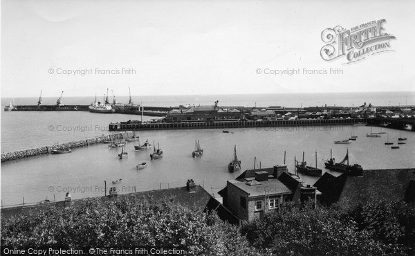 Photo of Folkestone, The Harbour From St Andrew's c.1955