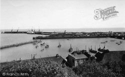The Harbour From St Andrew's c.1955, Folkestone