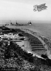 The Harbour From The Leas c.1965, Folkestone