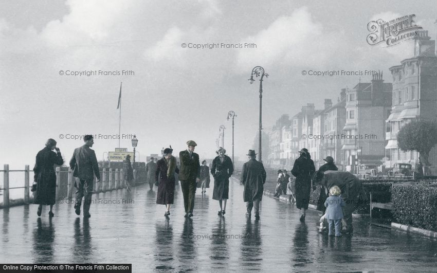 Folkestone, The Leas after the storm c1940