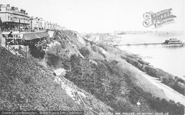 Photo of Folkestone, The Leas And Shelter 1897
