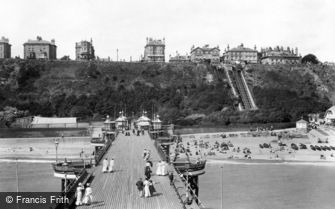 Folkestone, the Leas from the Pier 1901