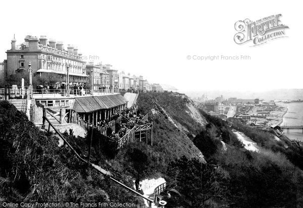 Photo of Folkestone, The Leas Shelter 1898