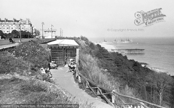 Photo of Folkestone, The Leas, Sun Verandah c.1955