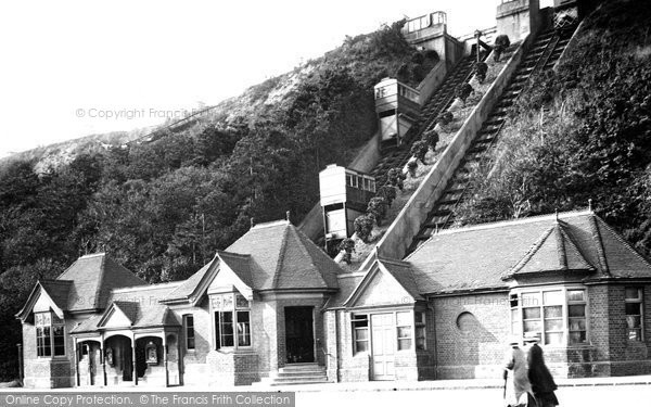 Photo of Folkestone, The Leas, The Cliff Railway 1912