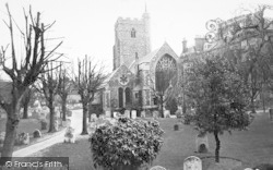 The Parish Church c.1955, Folkestone